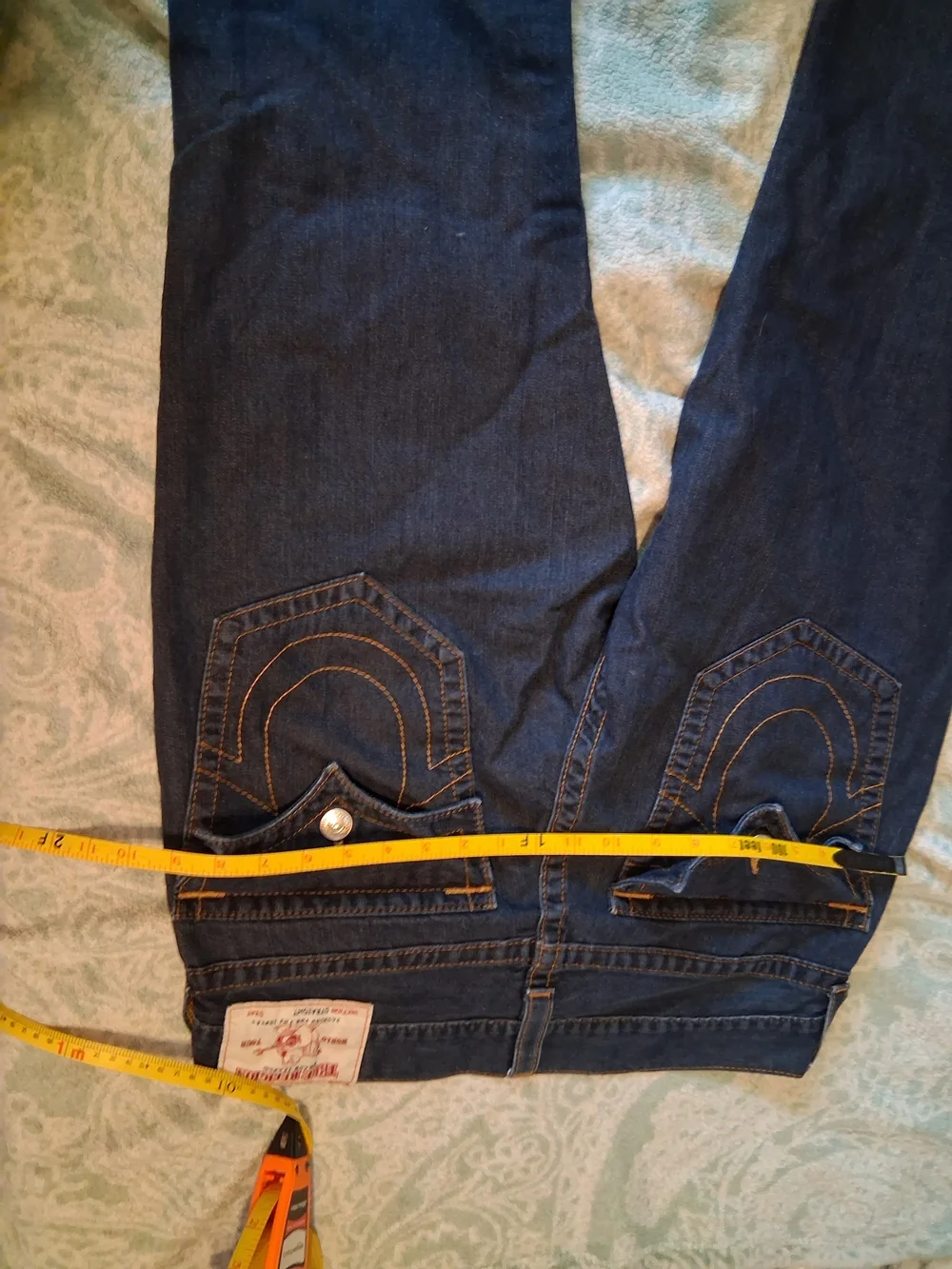 True Religion Men's Dark Blue Straight-Leg Jeans